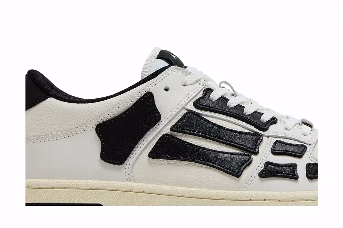 Amiri Skel Top Low White Black 2024, view 3