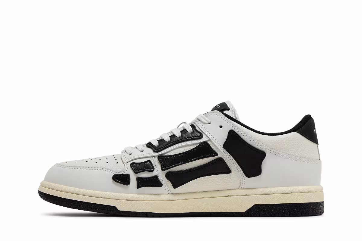 Amiri Skel Top Low White Black 2024, view 4