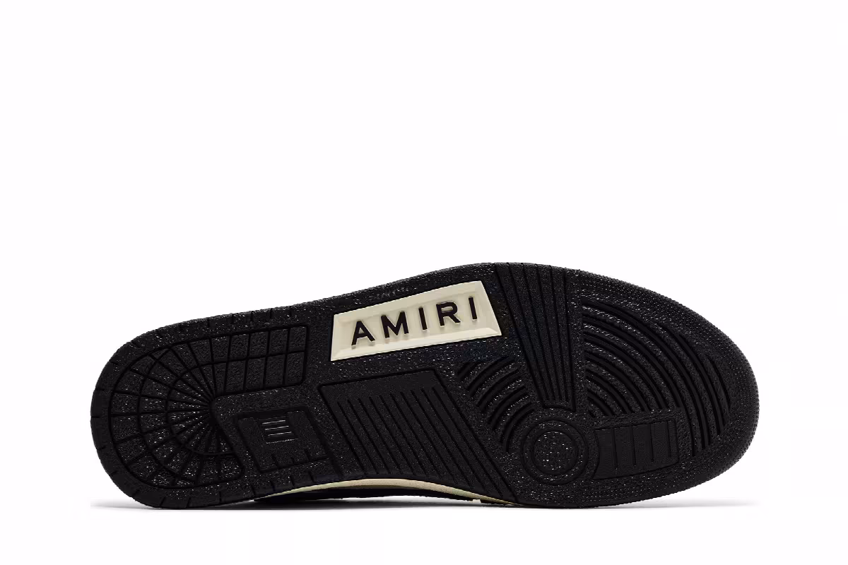 Amiri Skel Top Low White Black 2024, view 5