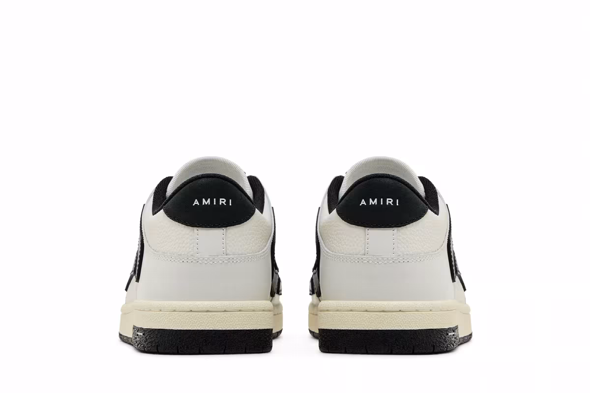 Amiri Skel Top Low White Black 2024, view 7
