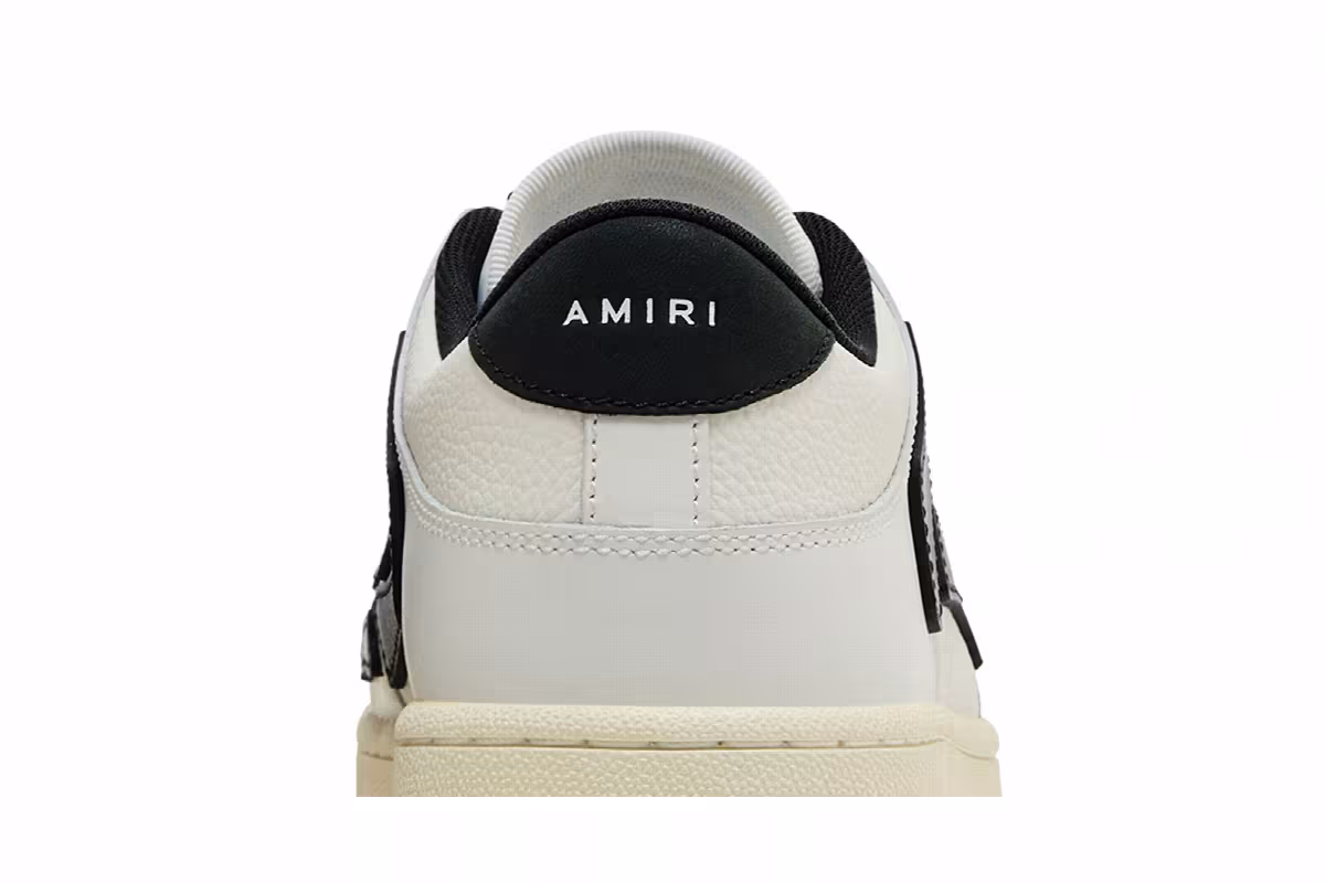 Amiri Skel Top Low White Black 2024, view 8