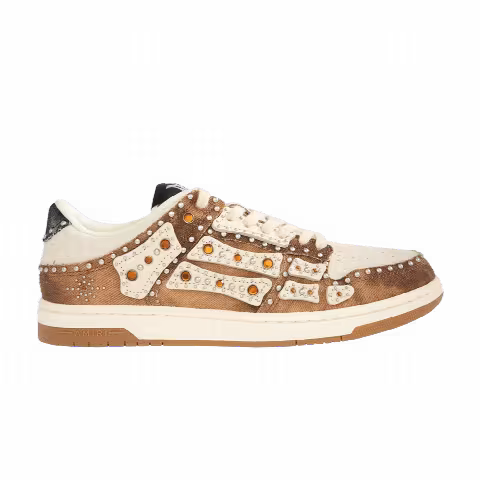 Amiri Stud Skel Top Low 'Dark Brown'