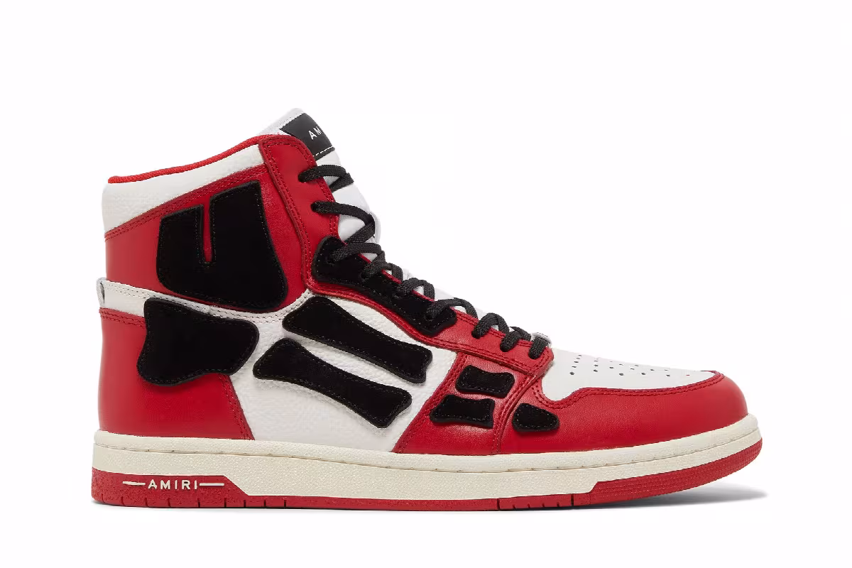 Amiri Skel Top High Red, view 2