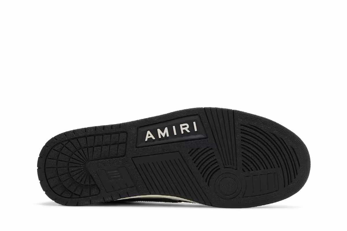 Amiri Skel Top High White Black, view 5