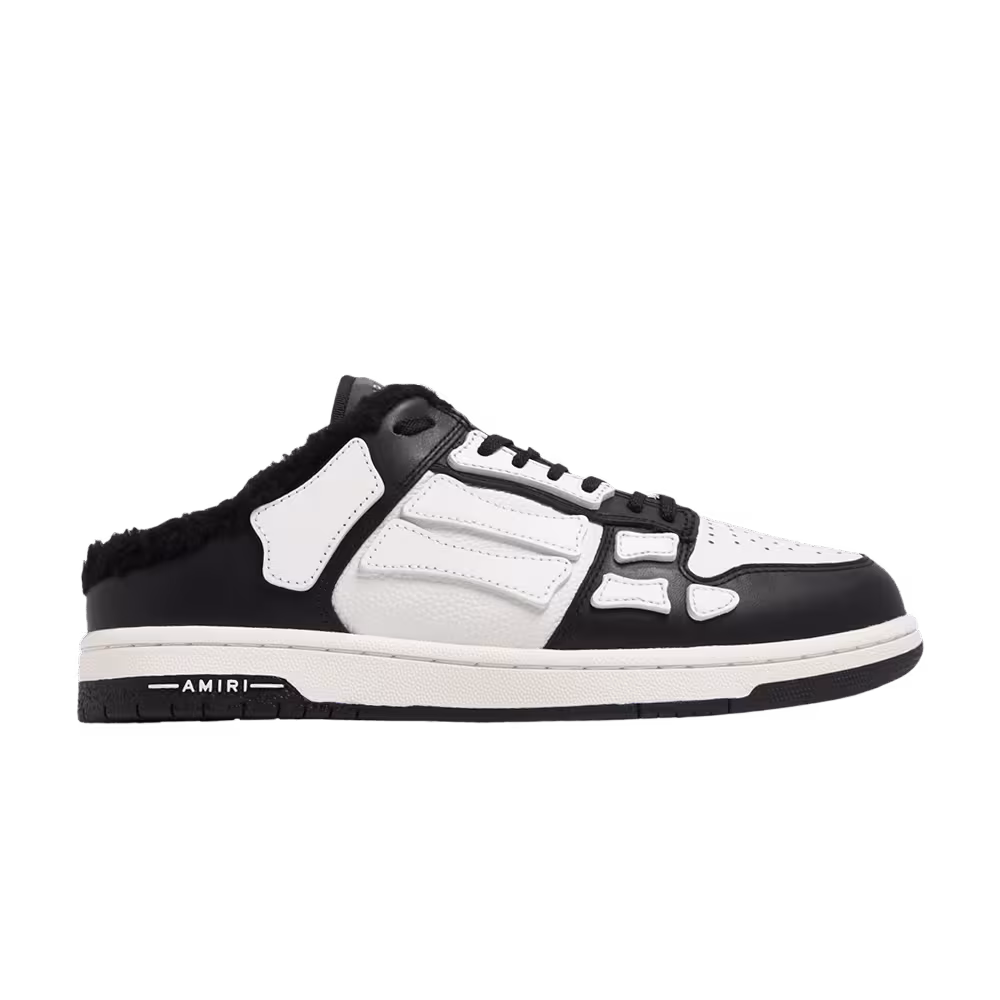Amiri Skel Top Mule Black White
