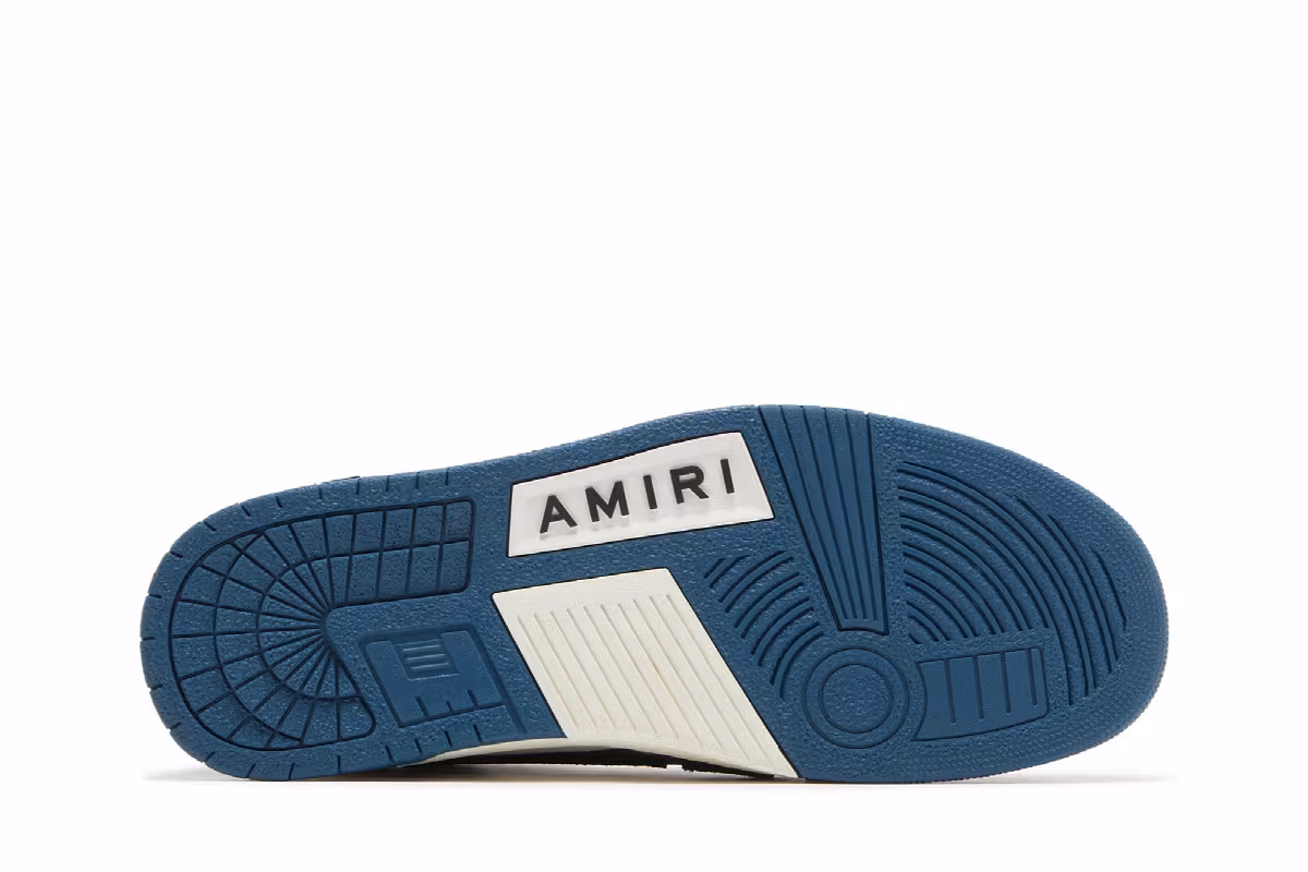 Amiri Skel Top High Navy, view 5