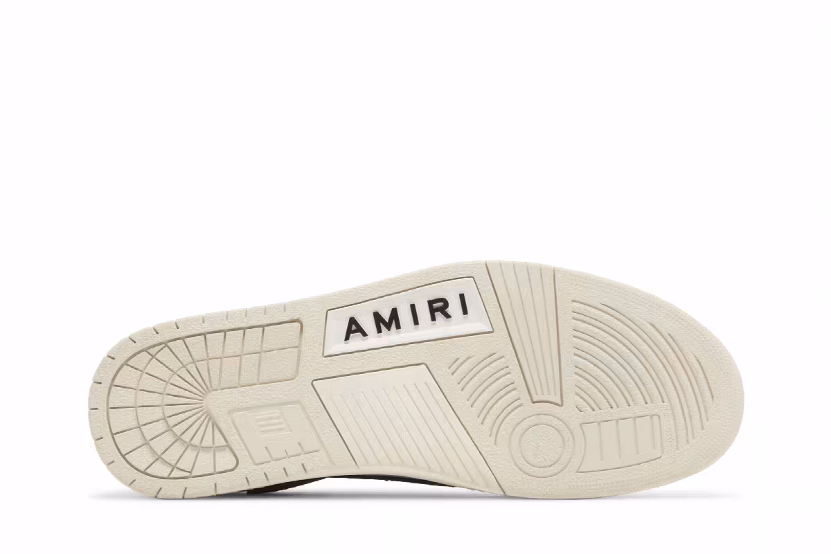 Amiri Skel Top Low White Brown, view 5