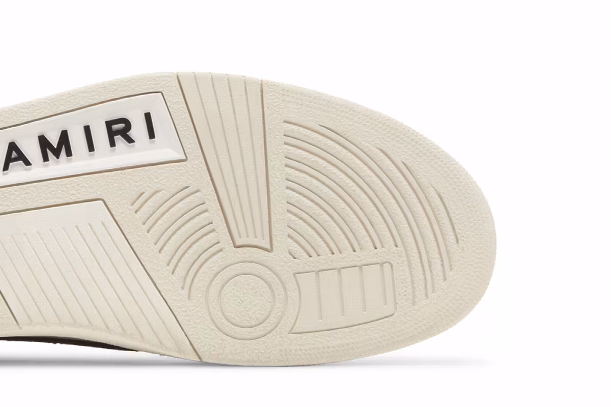 Amiri Skel Top Low White Brown, view 6
