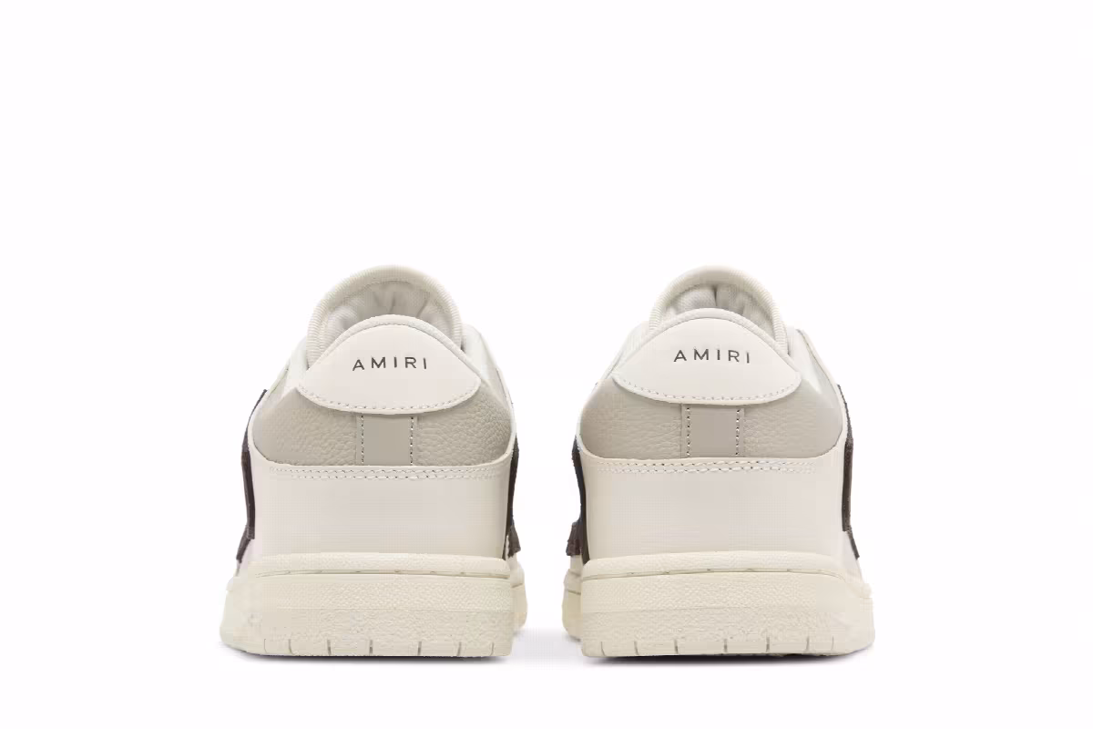 Amiri Skel Top Low White Brown, view 7