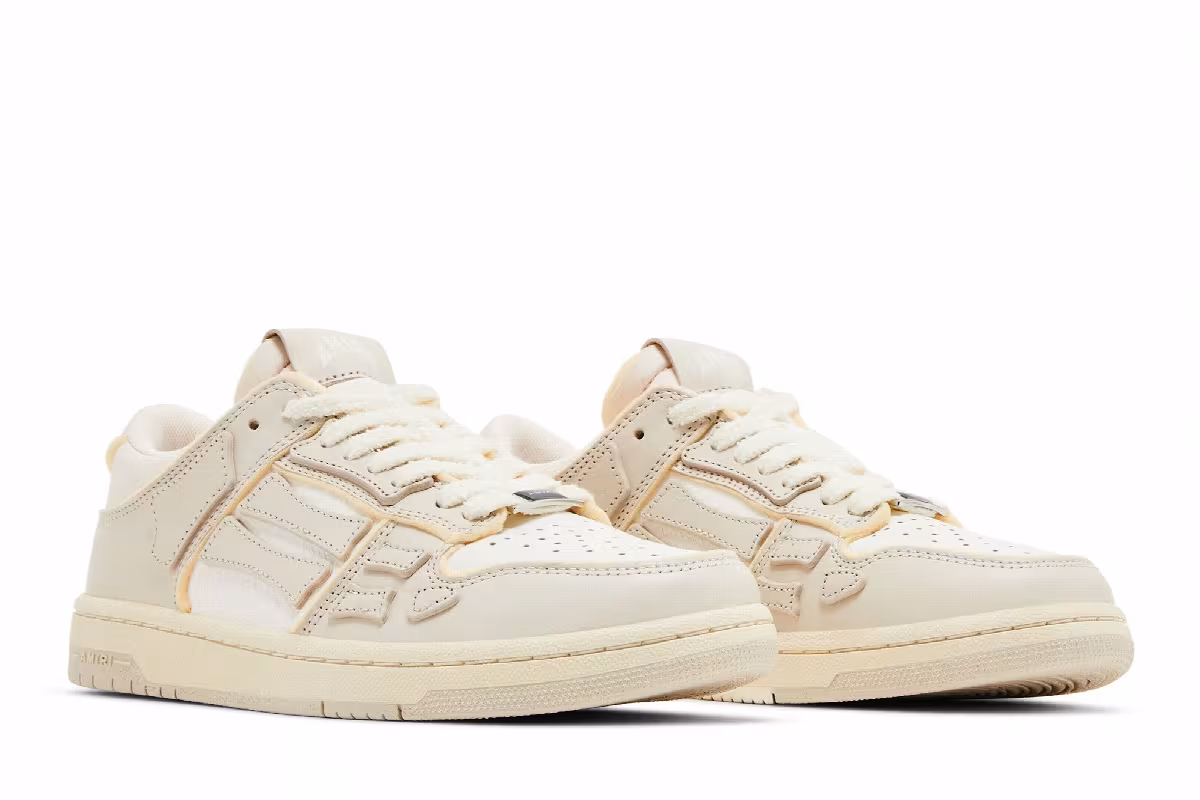 Amiri Women's Skel Top Low Collegiate - Birch White, view 9