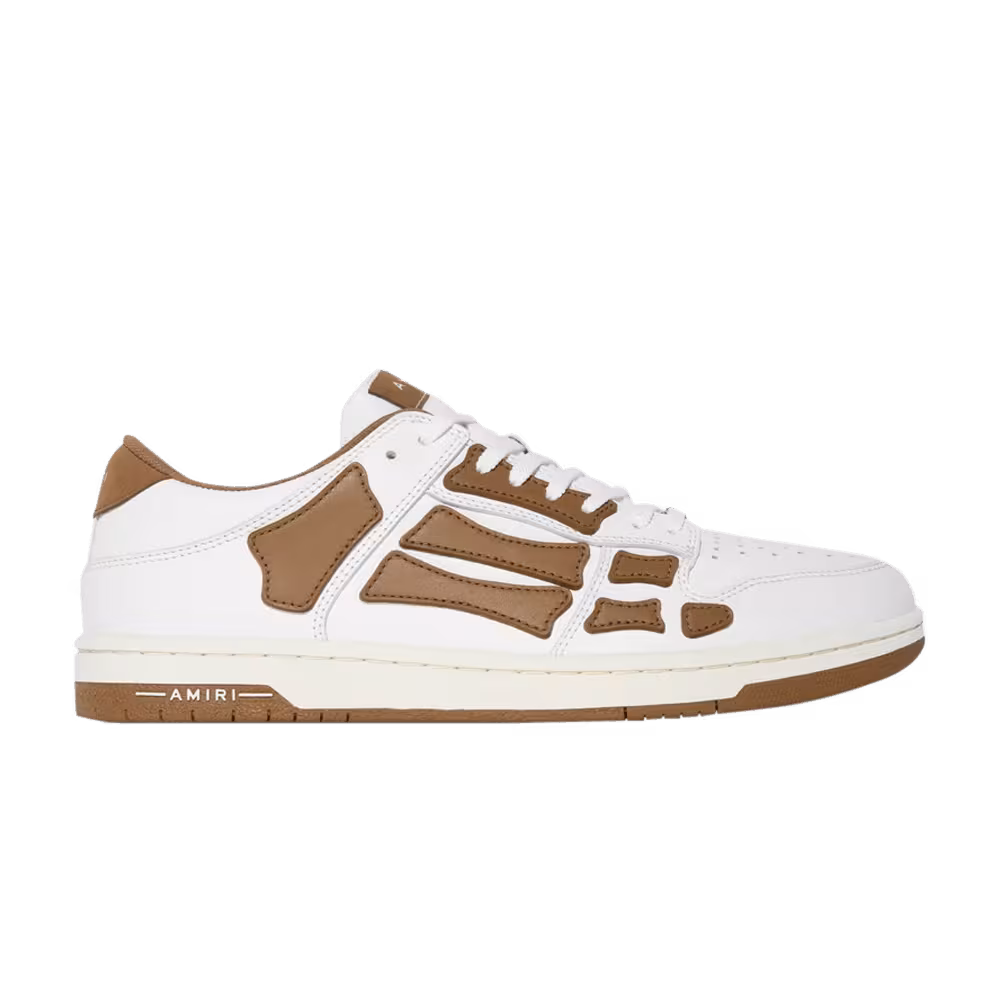 Amiri Skel Top Low White Brown