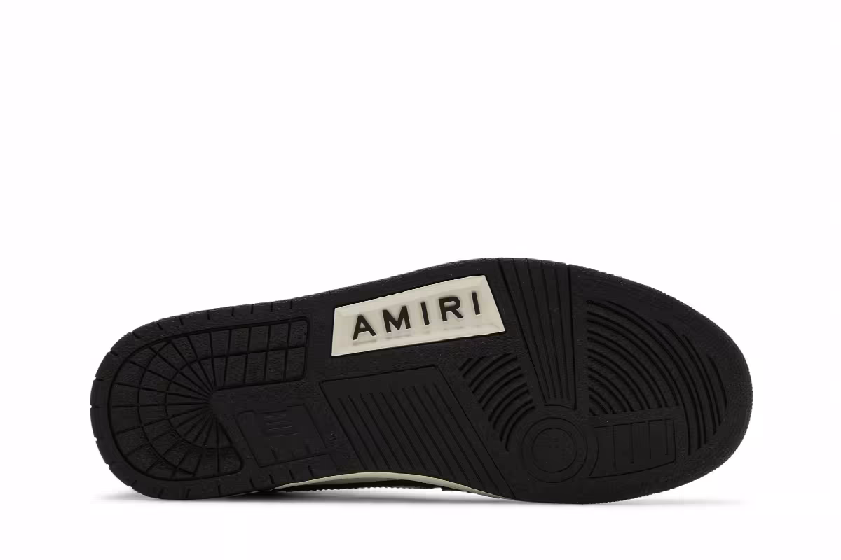 Amiri Skel Top High Black White, view 5