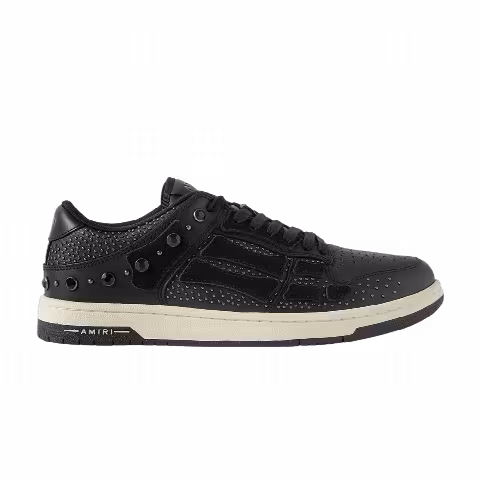AMIRI Skel-Top Low 'Crystal Studded Black'