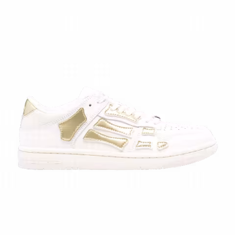 Amiri Skel Top Low ' Metallic - White Gold'
