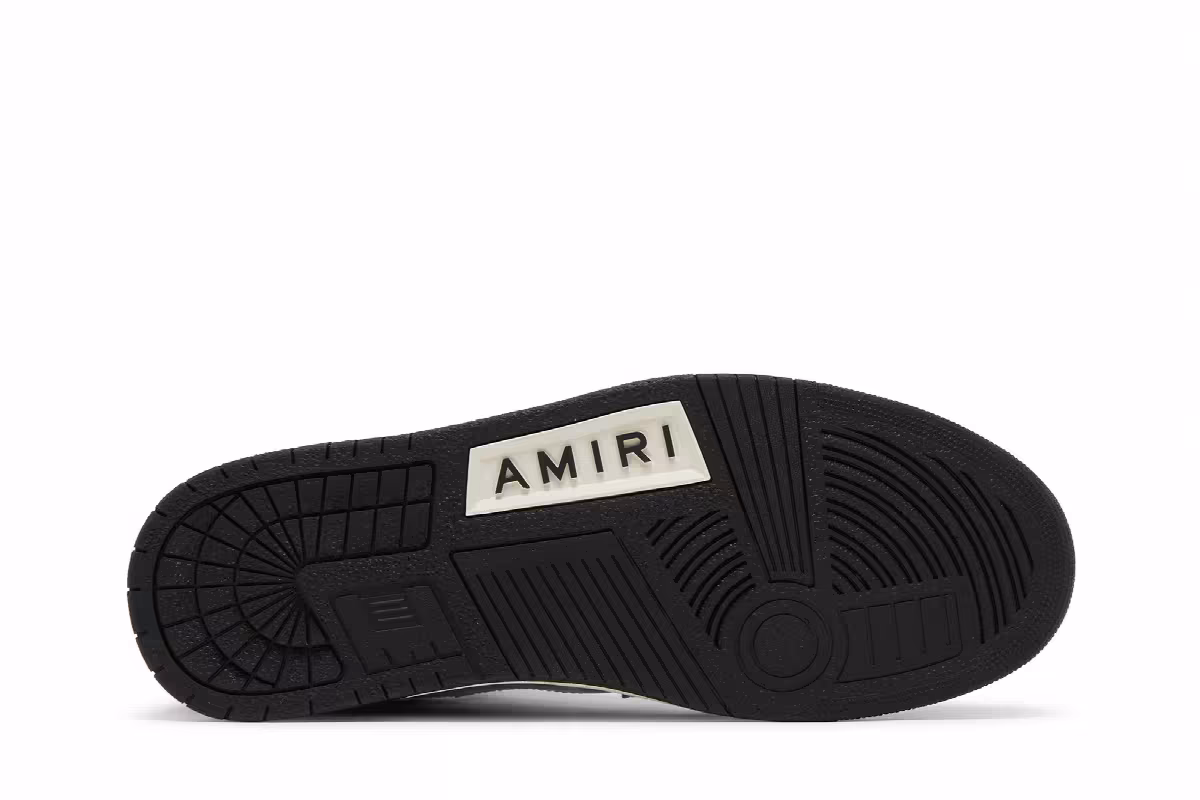 Amiri Skel Top High Black White, view 5