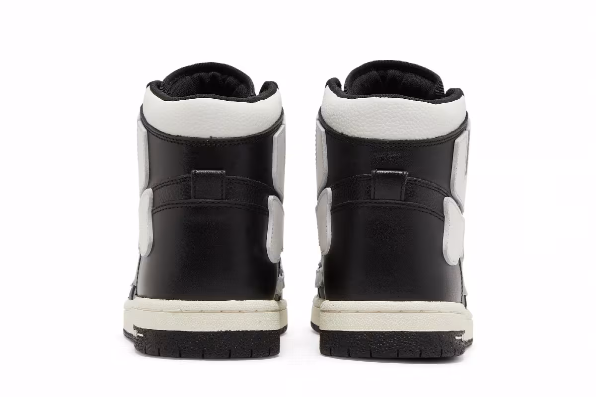 Amiri Skel Top High Black White, view 7