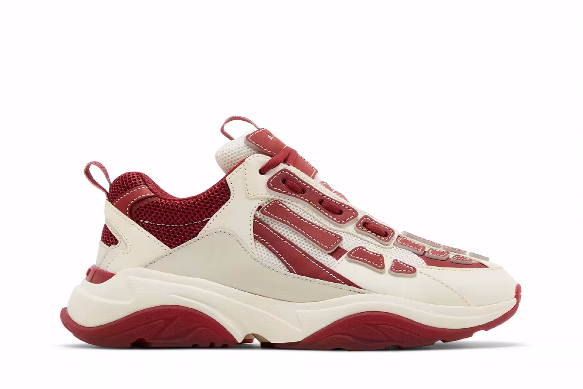 Amiri Bone Runner White Red, view 2