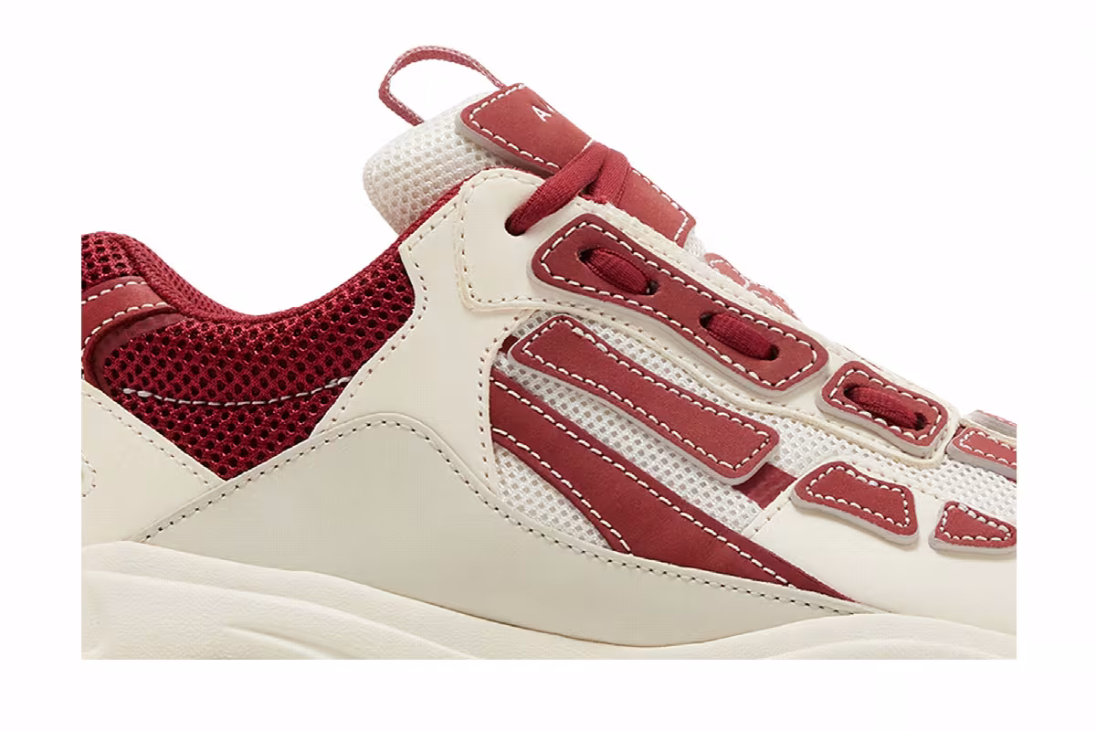 Amiri Bone Runner White Red, view 3