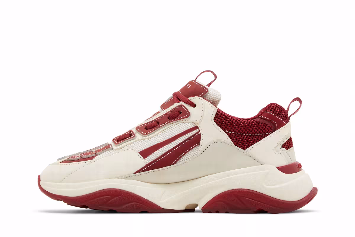 Amiri Bone Runner White Red, view 4