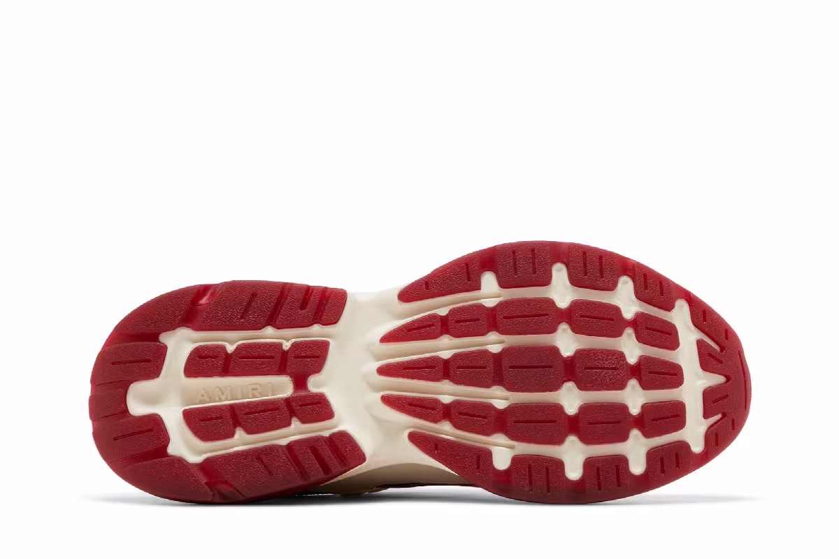 Amiri Bone Runner White Red, view 5