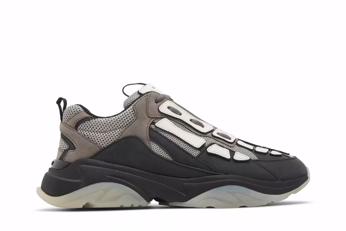 Amiri Bone Runner Black Grey, view 2