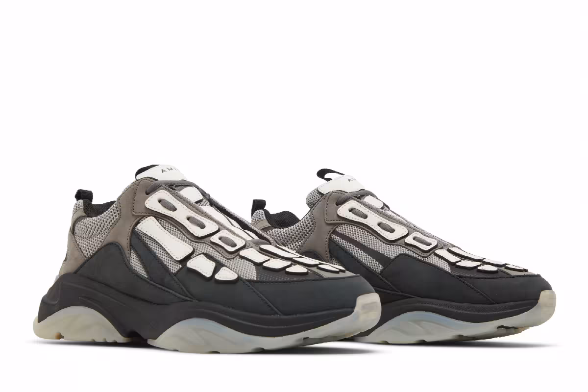 Amiri Bone Runner Black Grey, view 9
