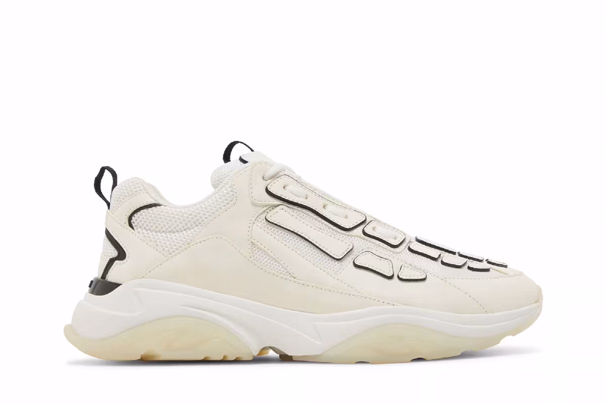 Amiri Bone Runner White Black, view 2