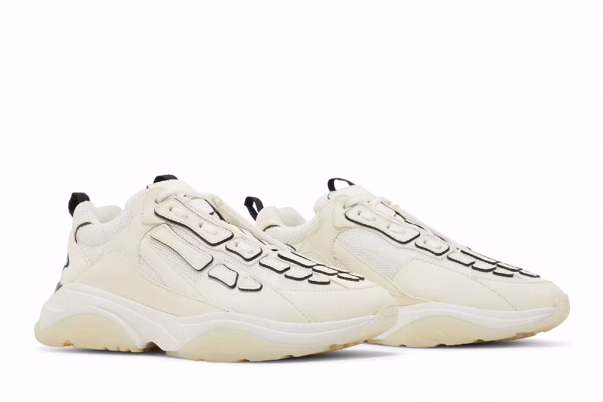 Amiri Bone Runner White Black, view 9
