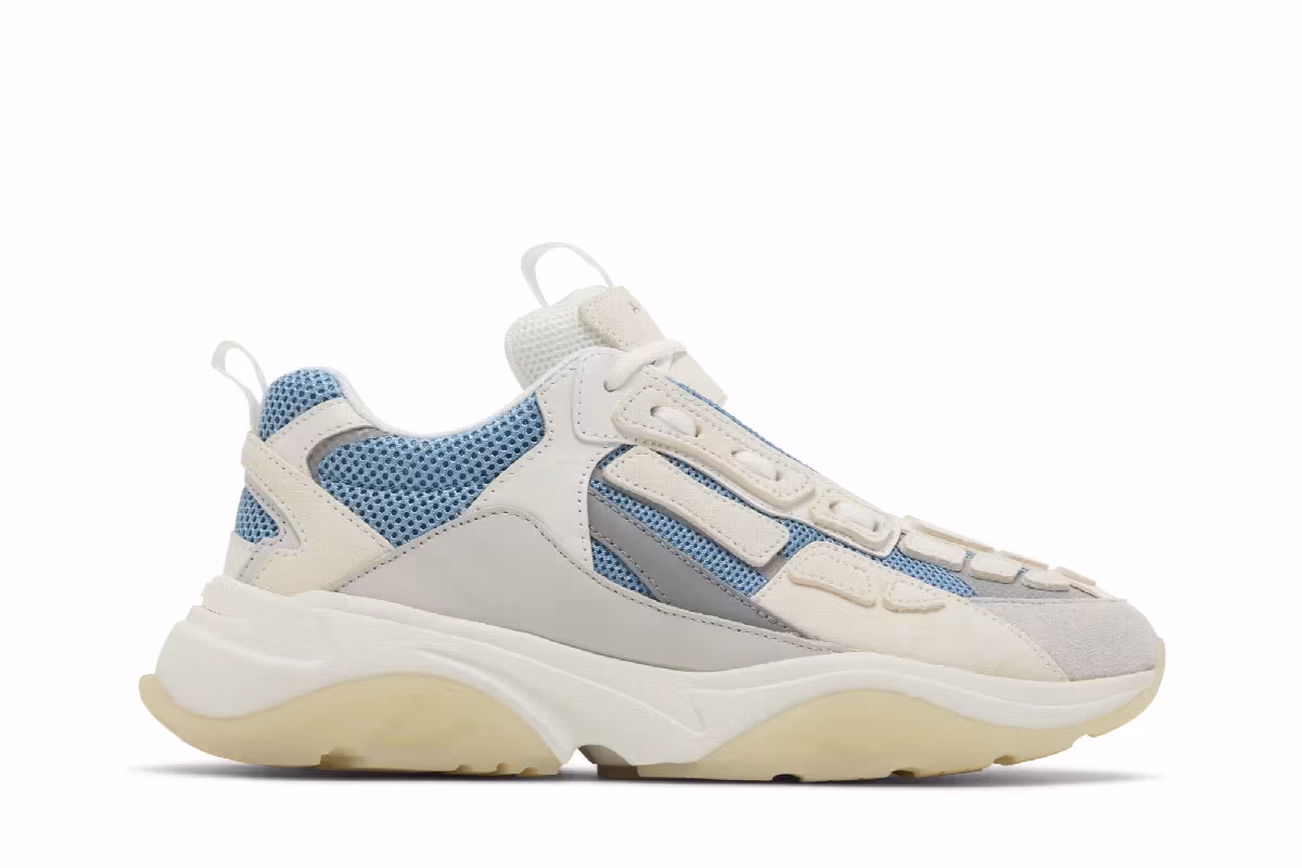 Amiri Bone Runner White Teal, view 2