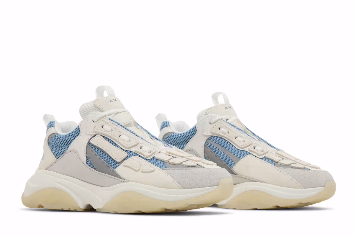 Amiri Bone Runner White Teal, view 9