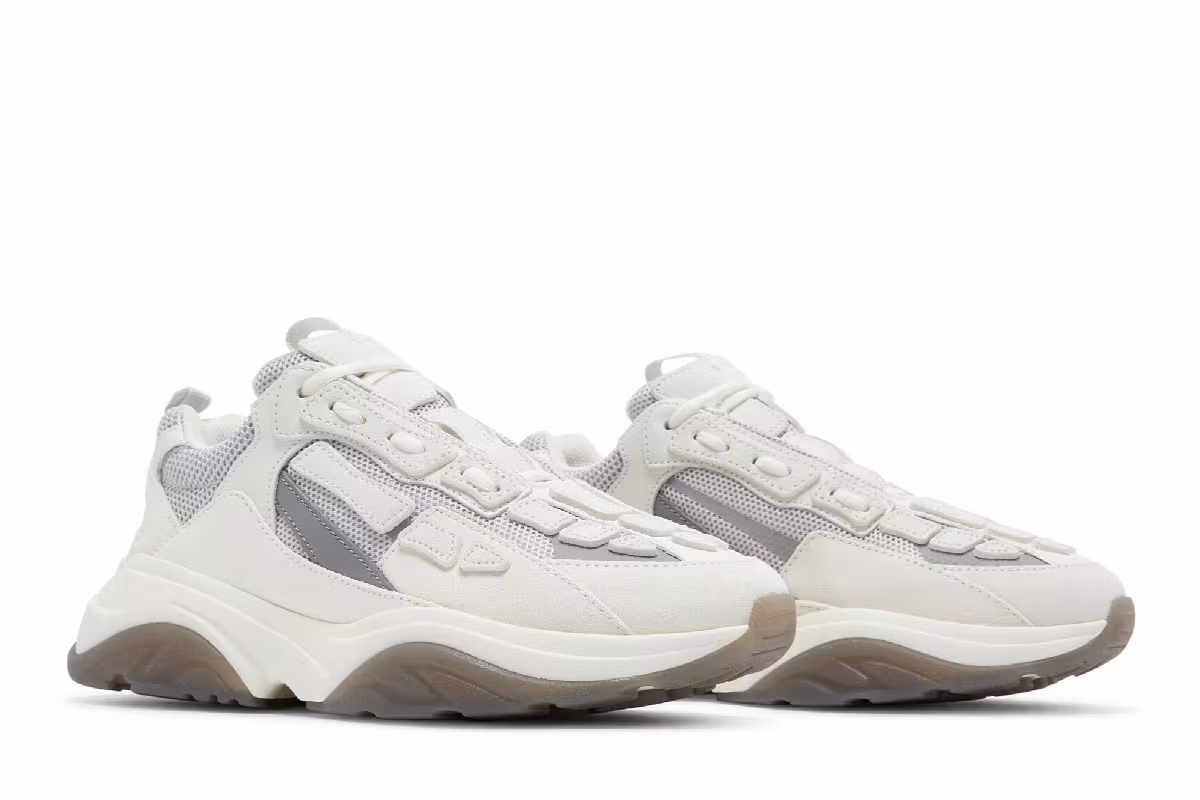 Amiri Bone Runner White Grey, view 9