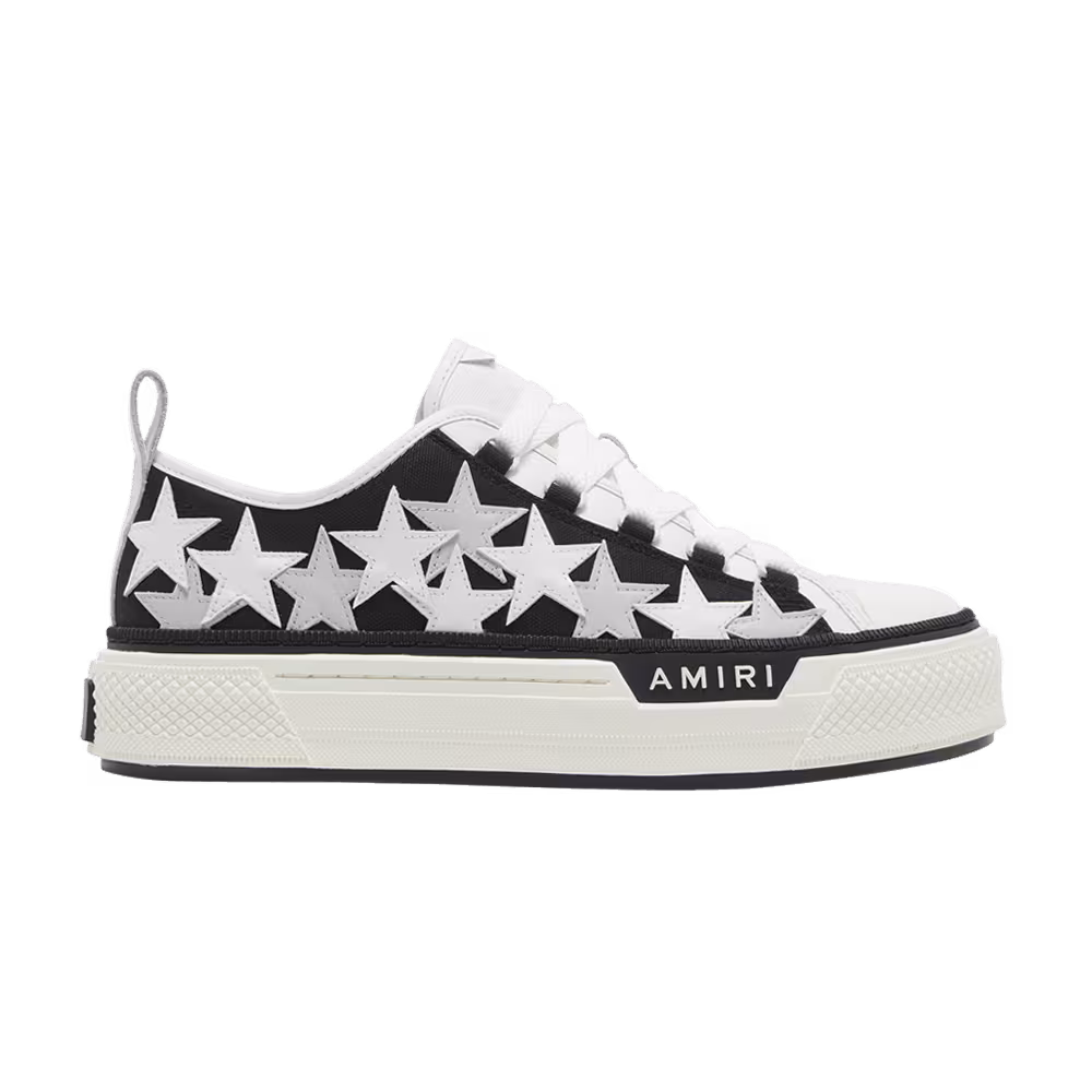 Amiri Stars Court Low Black White
