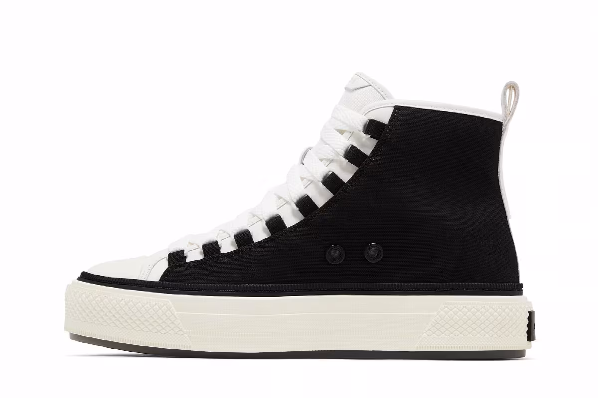 Amiri M.A. Logo Court High Black White, view 4