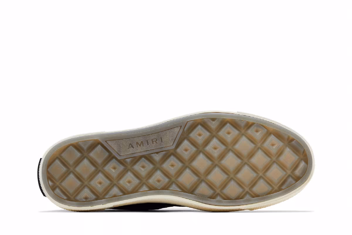 Amiri M.A. Logo Court High Black White, view 5