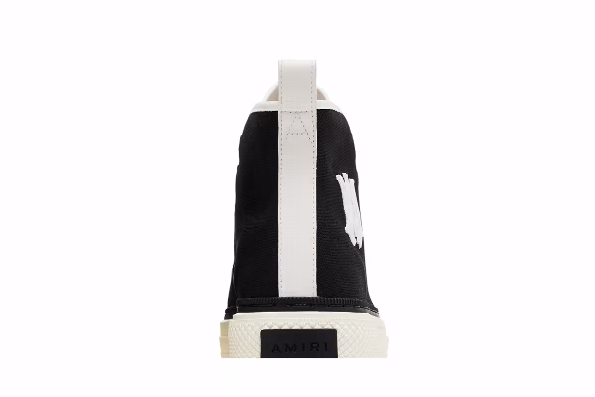 Amiri M.A. Logo Court High Black White, view 8