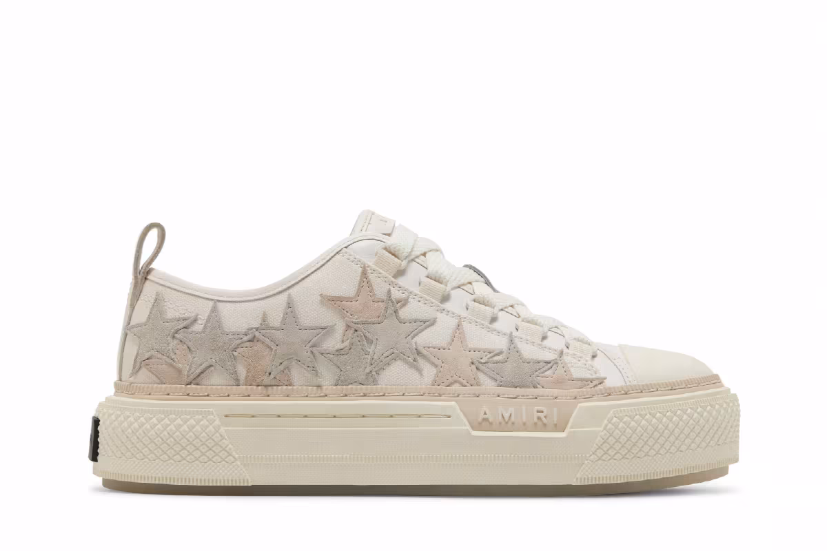 Amiri Women's Stars Court Low Cream, view 2