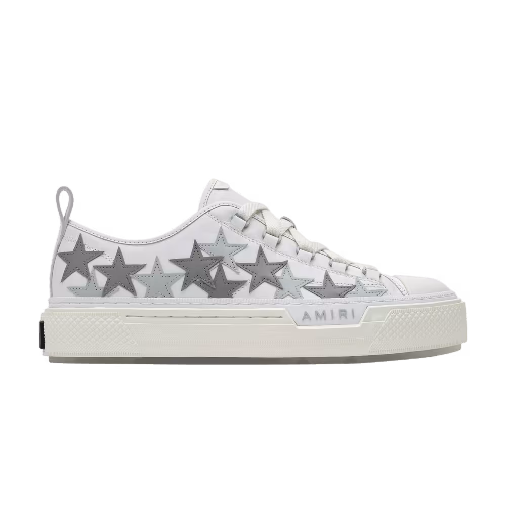 Amiri Stars Court Low White Grey