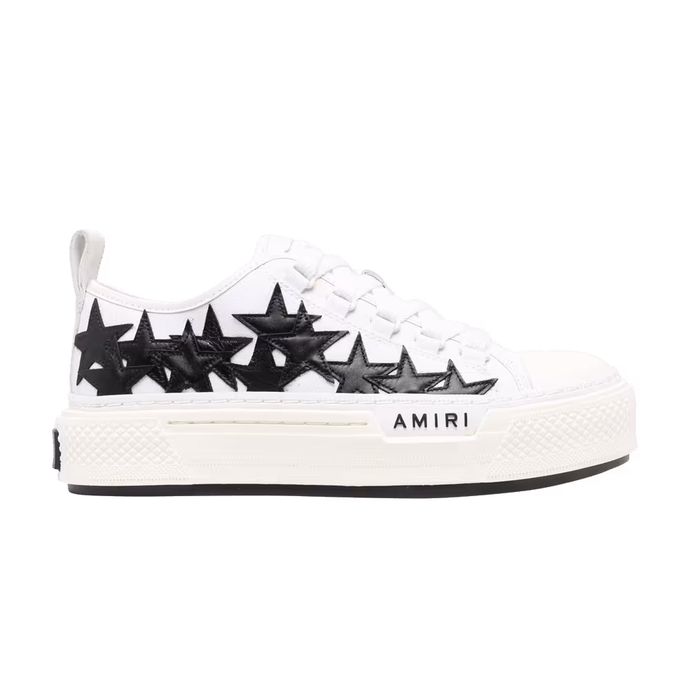 Amiri Women's Stars Court Low White Black
