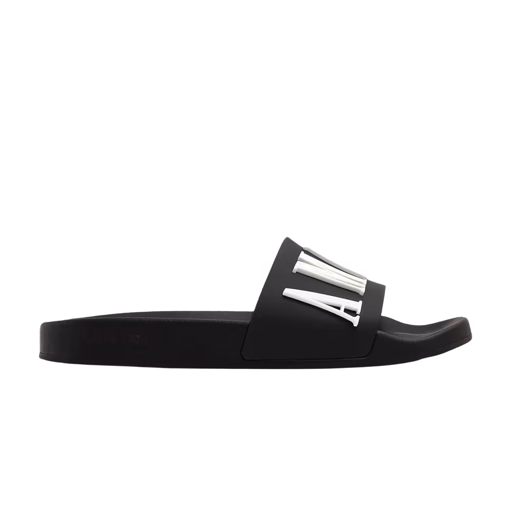 Amiri Women's Pool Slide Black White