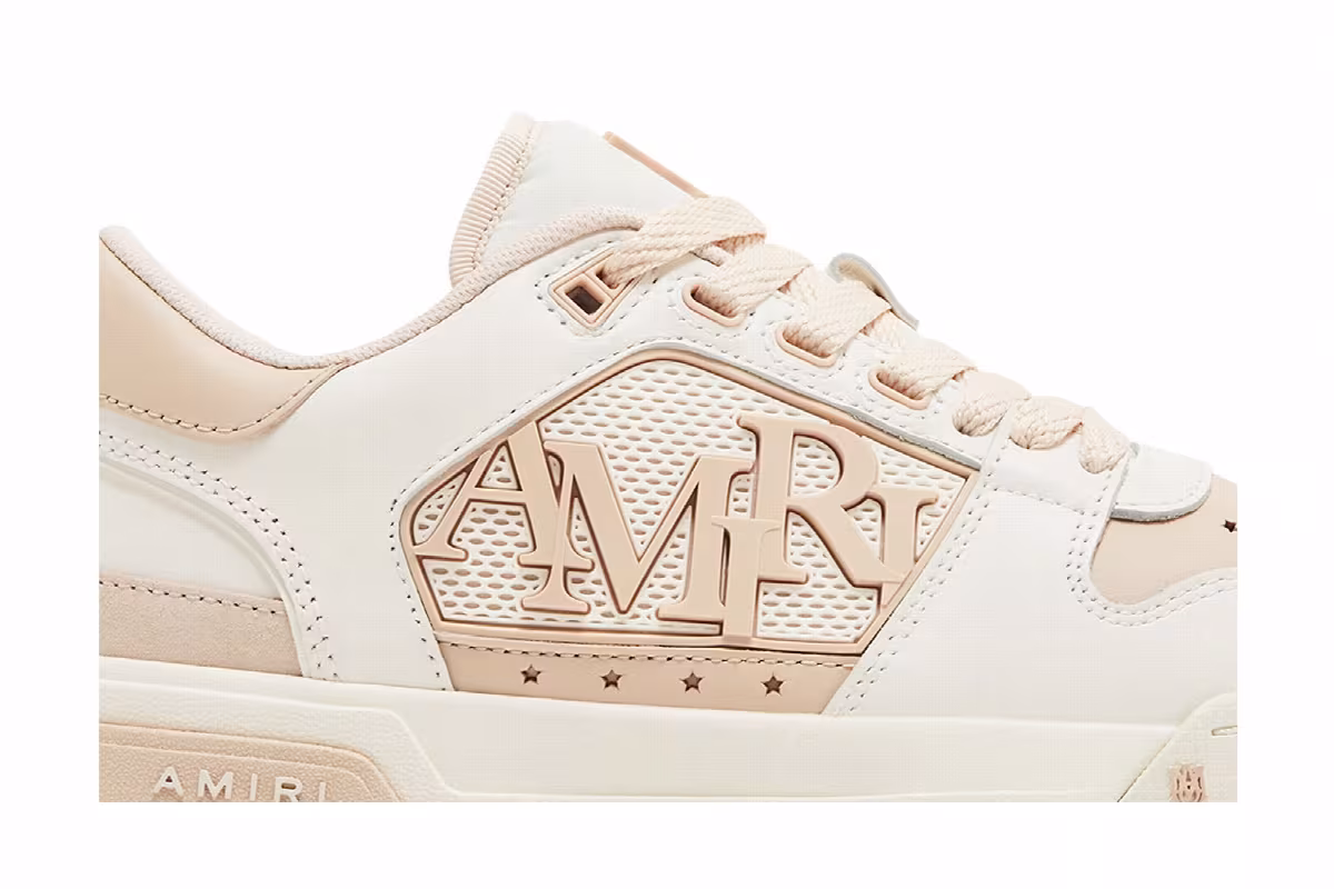 Amiri Women's Classic Low White Pink, view 3
