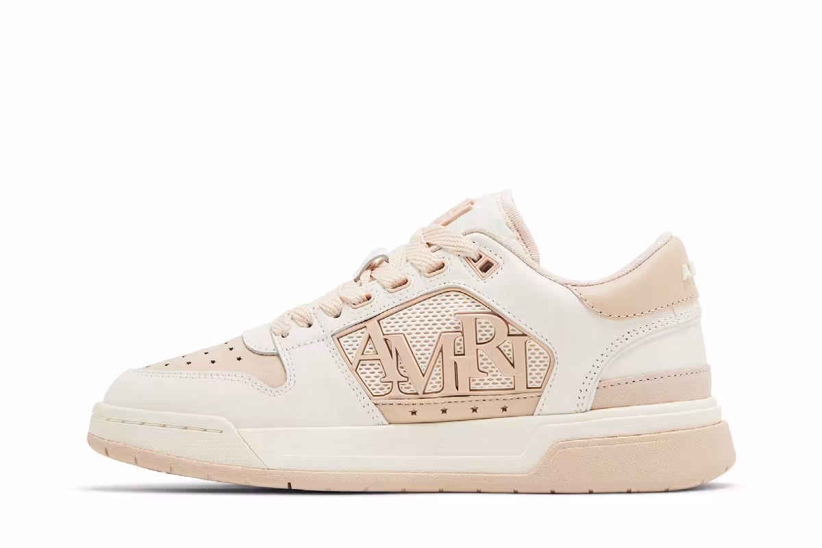 Amiri Women's Classic Low White Pink, view 4