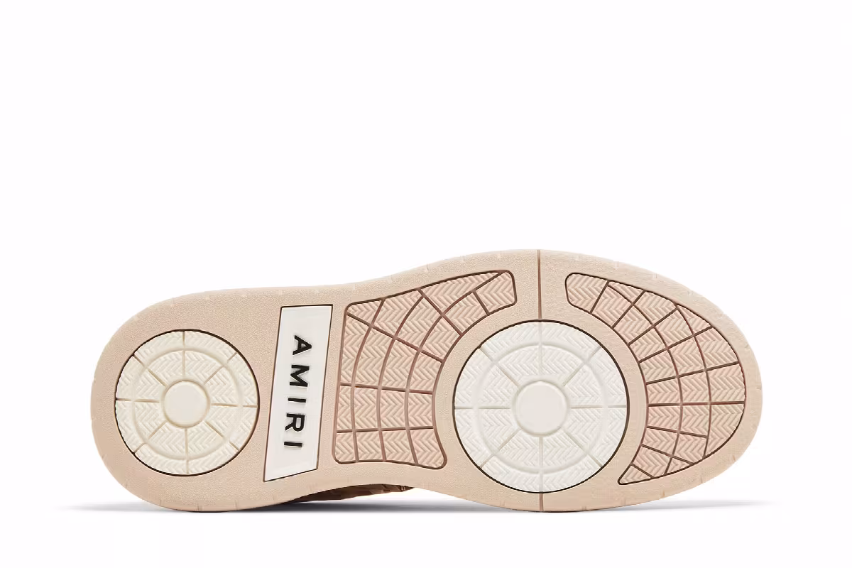 Amiri Women's Classic Low White Pink, view 5