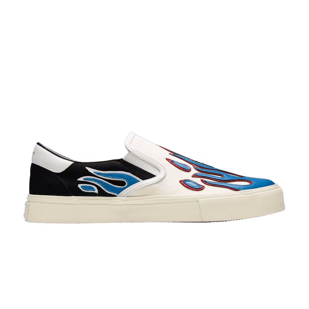 Amiri Slip-On Flame - Black White Blue