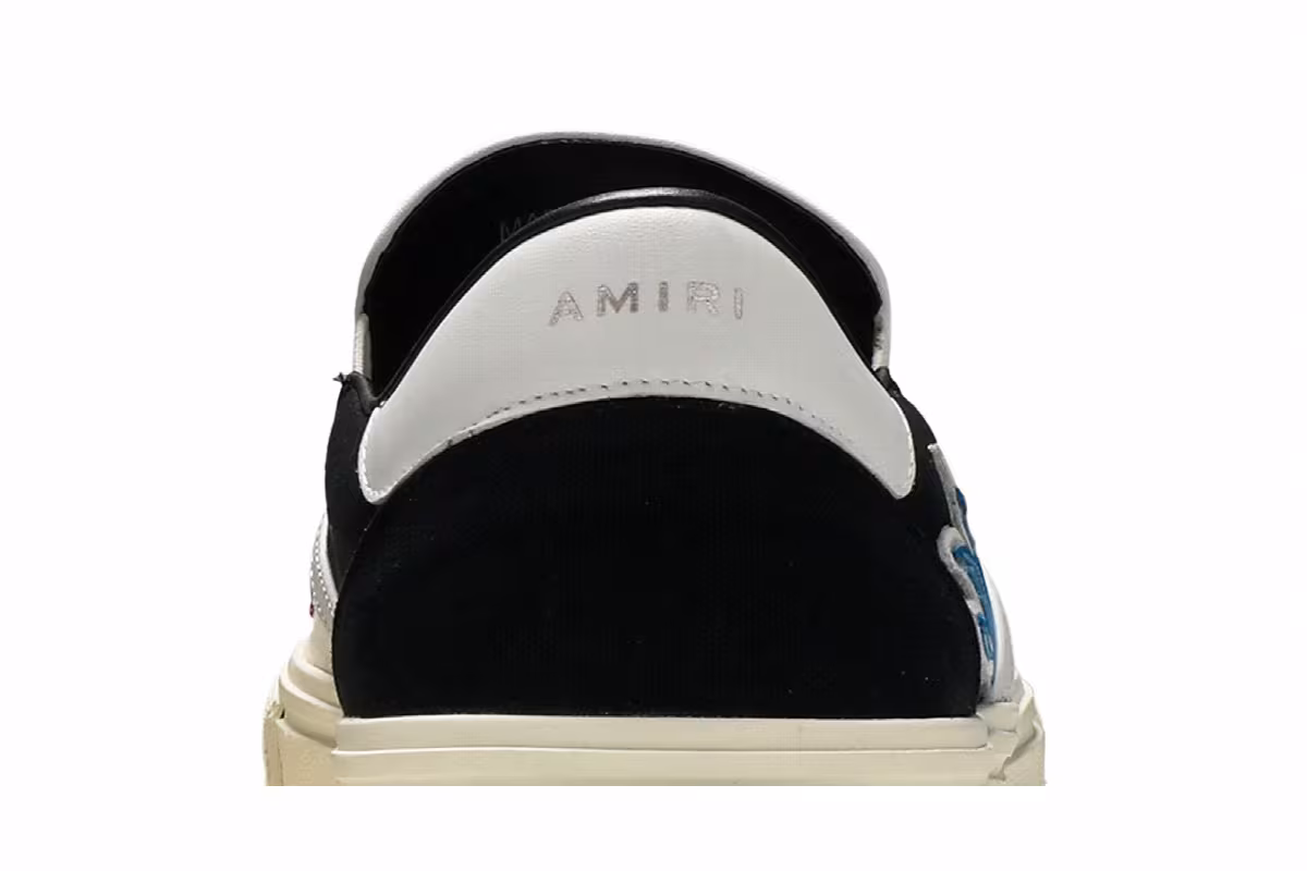 Amiri Slip-On Flame - Black White Blue, view 8