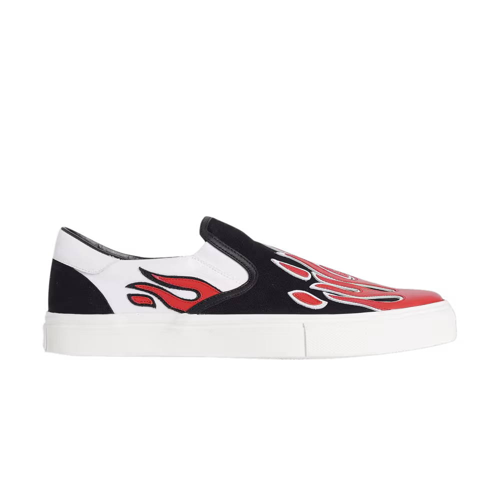 Amiri Slip-On Flame - Black White Red