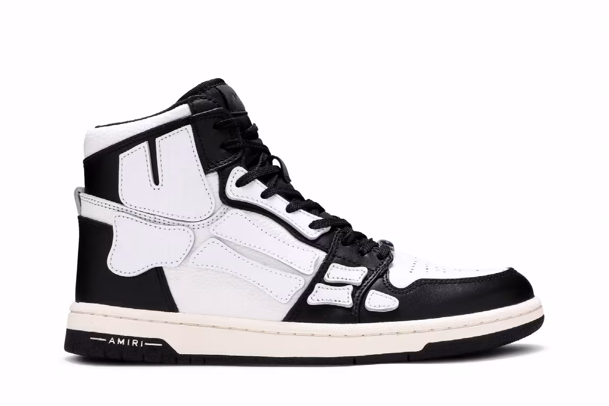 Amiri Skeleton High Black White, view 2