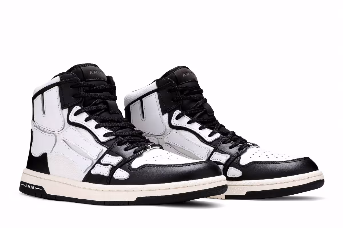 Amiri Skeleton High Black White, view 9