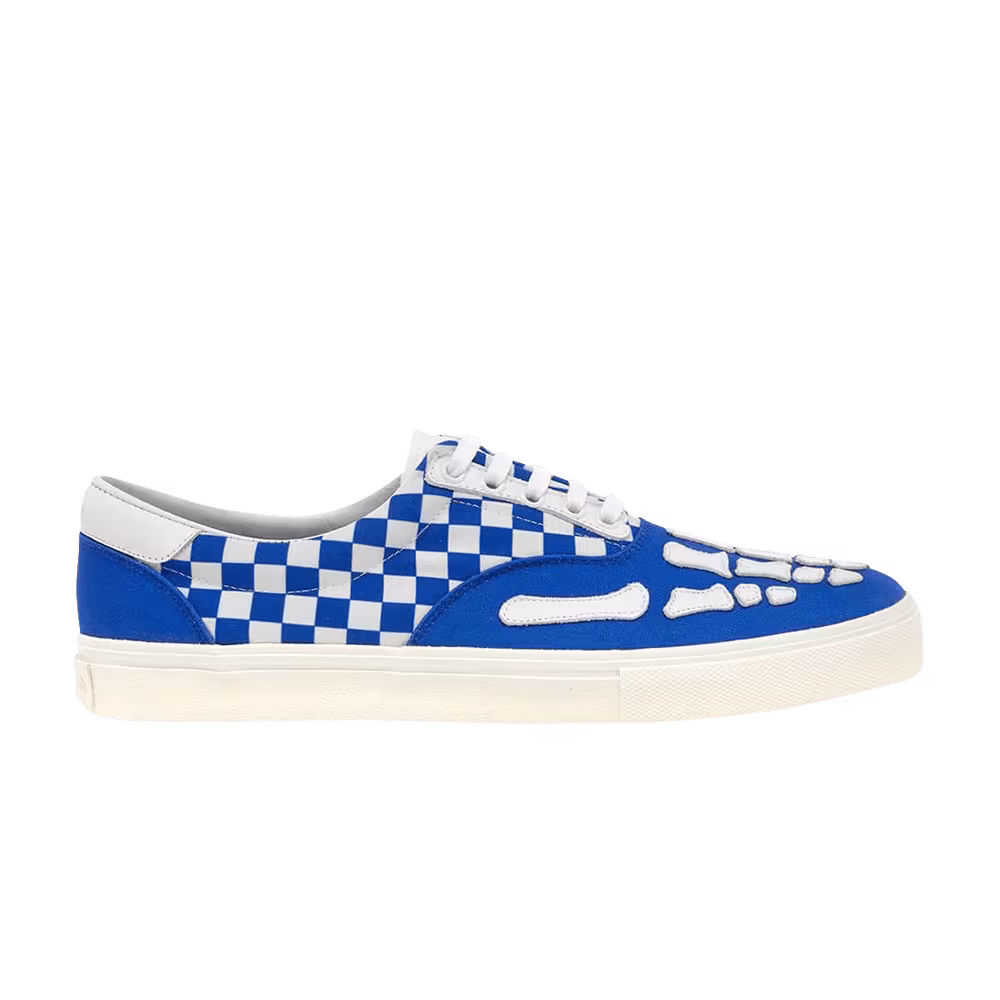 Amiri Lace-Up Skeleton Toe - Blue Checkered