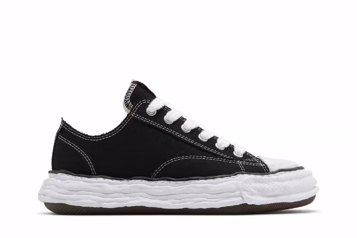 Maison Mihara Yasuhiro Peterson 23 OG Sole Canvas Low Black White, view 2