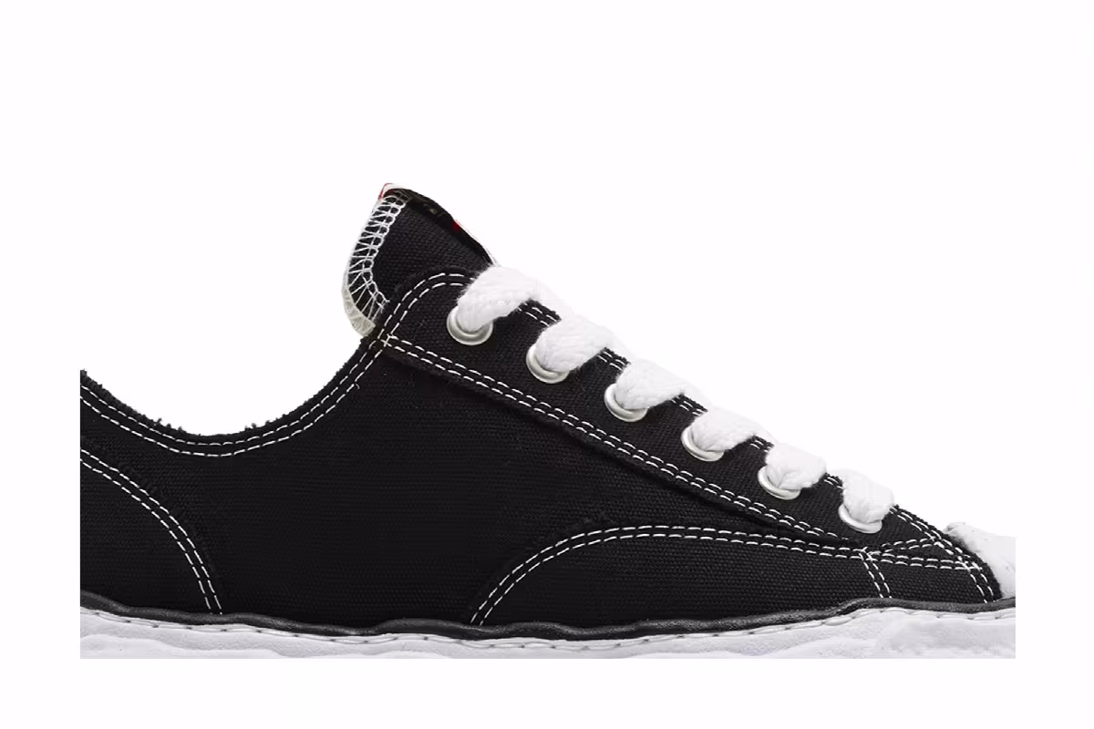 Maison Mihara Yasuhiro Peterson 23 OG Sole Canvas Low Black White, view 3